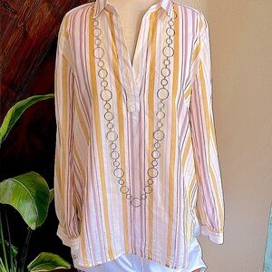 Loft Multicolor Women's Top Petite Large